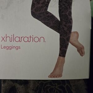 Xhilaration Purple Floral Leggings